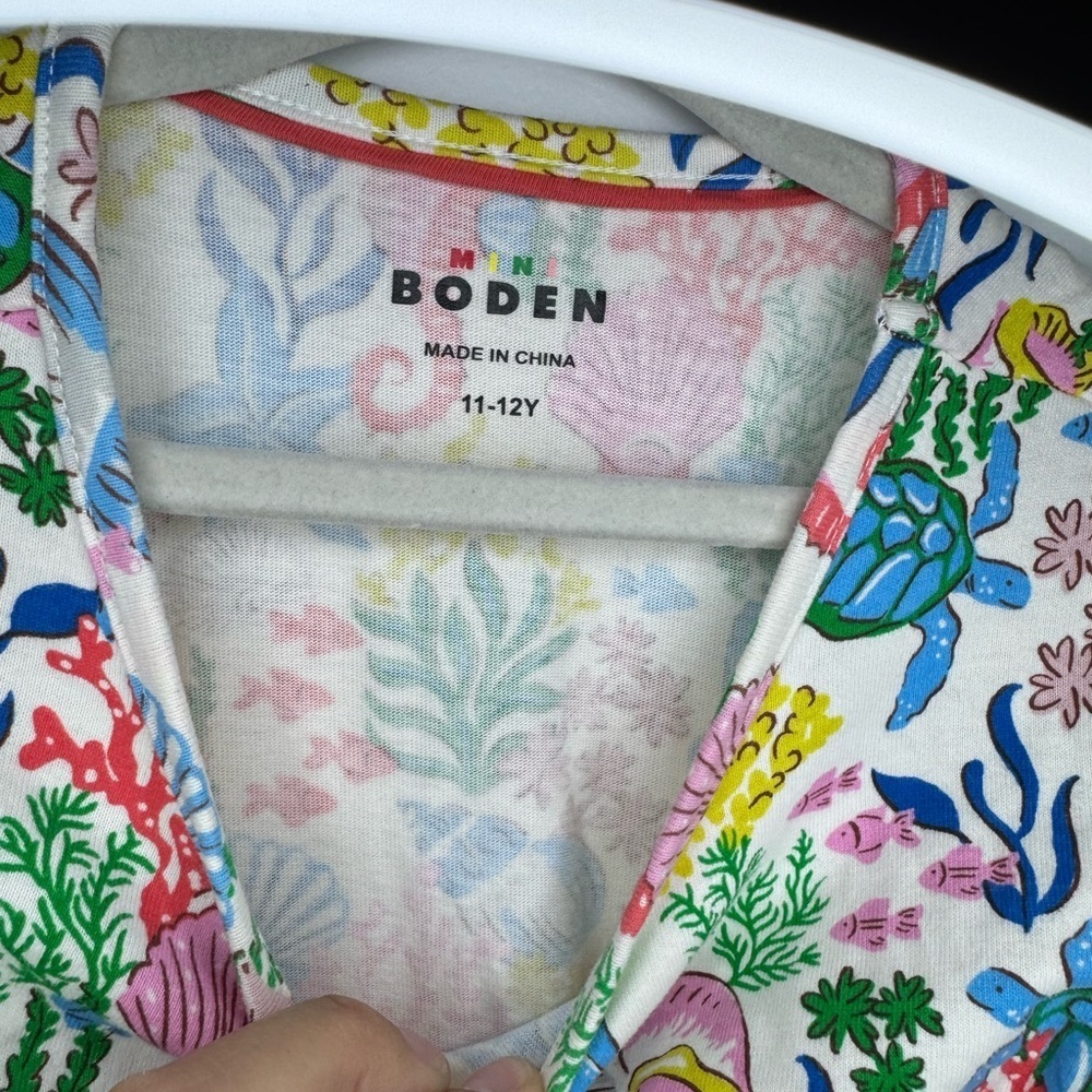Mini Boden Coral Cove Sleeveless Dress Girls Size 11-12Y - Picture 4 of 6